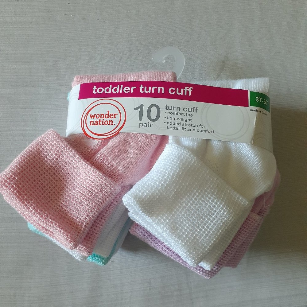 10 pair little girls socks